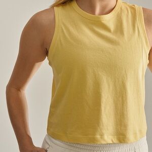 Outdoor Voices OVE, Everyday Cropped Tank CL Yellow